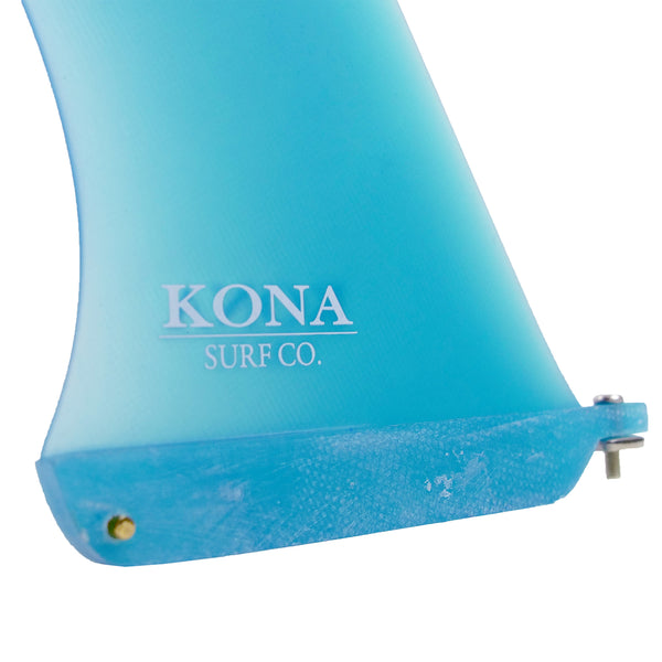 Pivot Single Longboard Fins - Trans Blue