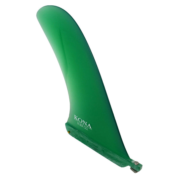 Pivot Single Longboard Fins - Trans Green