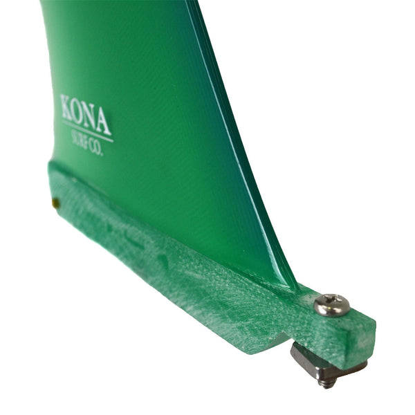 Pivot Single Longboard Fins - Trans Green
