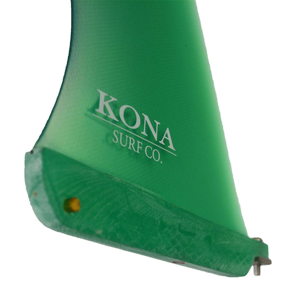 Pivot Single Longboard Fins - Trans Green