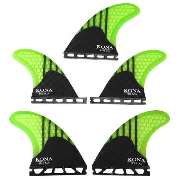 Single Tab (5 Fin) Shortboard Fins