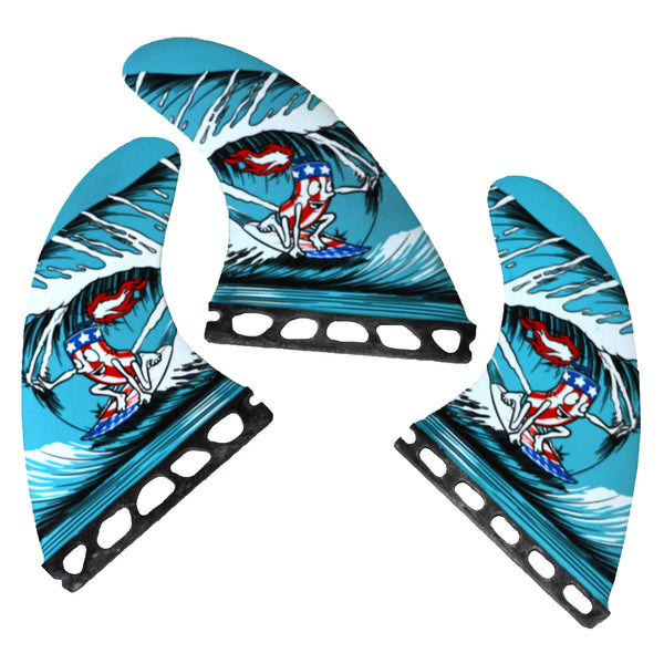 Single Tab (5 Fin) Shortboard Fins