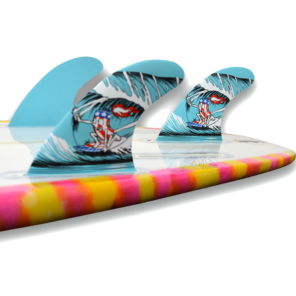 Single Tab (5 Fin) Shortboard Fins