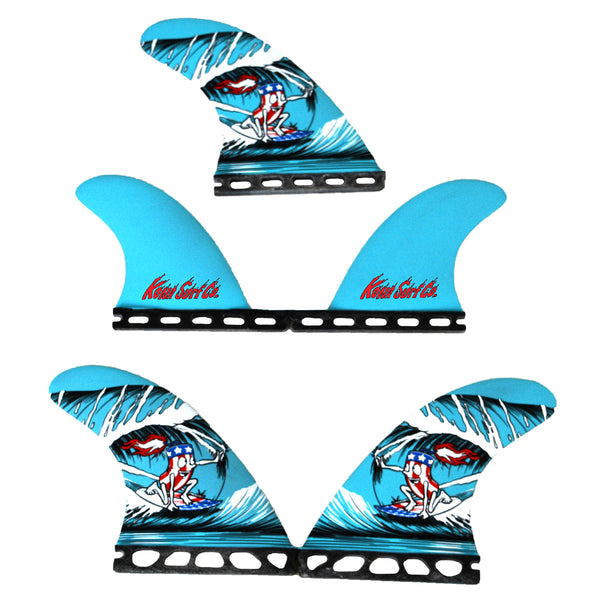 Single Tab (5 Fin) Shortboard Fins