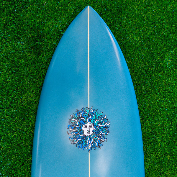 Traveler Twin PU Series Surfboard - Lt. Blue Fade