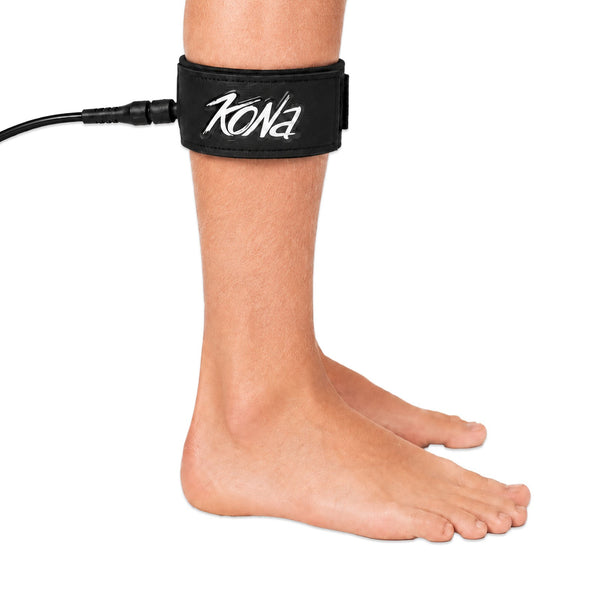 All Day 7mm Standard Knee Surfboard Leash - Black