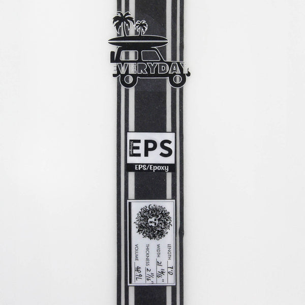 Everyday EPS Truelite Series Surfboard - Clear/Red