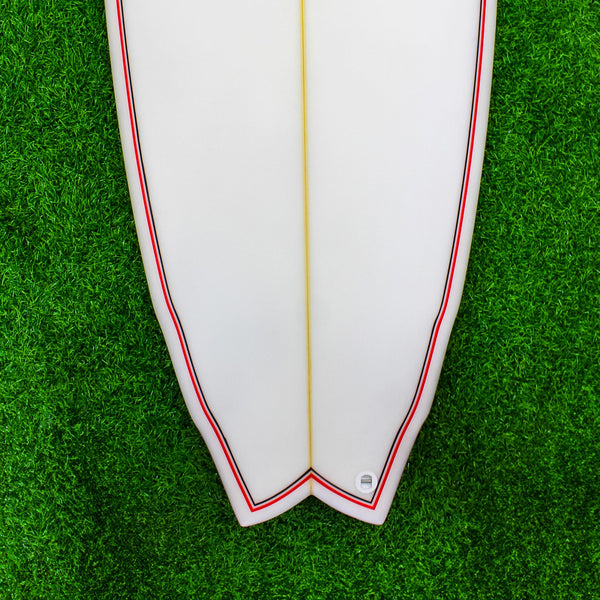Zen XL PU Series Surfboard - Black/White/Red