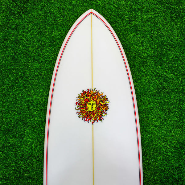 Zen XL PU Series Surfboard - Black/White/Red