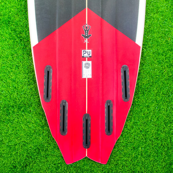 Zen XL PU Series Surfboard - Black/White/Red