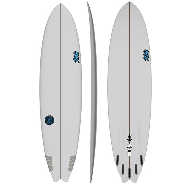 Zen XL PU Series Surfboard - Clear/Blue