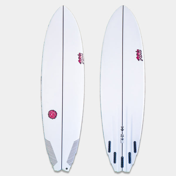 Zen XL PU Series Surfboard - Clear/Pink