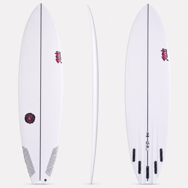 Zen XL PU Series Surfboard - Clear/Pink
