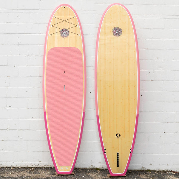 The Escape Standup Paddleboard Package - Bamboo/2T Pink/Bamboo