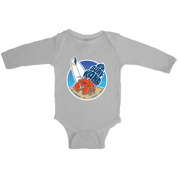 Hermit Crab Infant Boys Long Sleeve Onesie