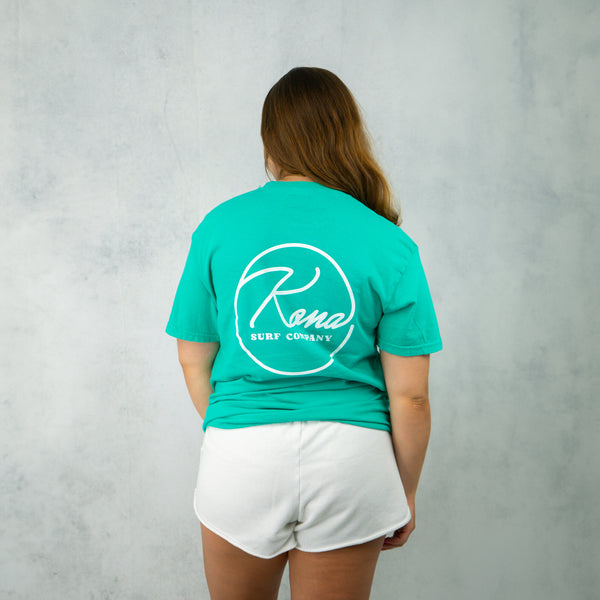 Circling Womens T-Shirt - Island Green
