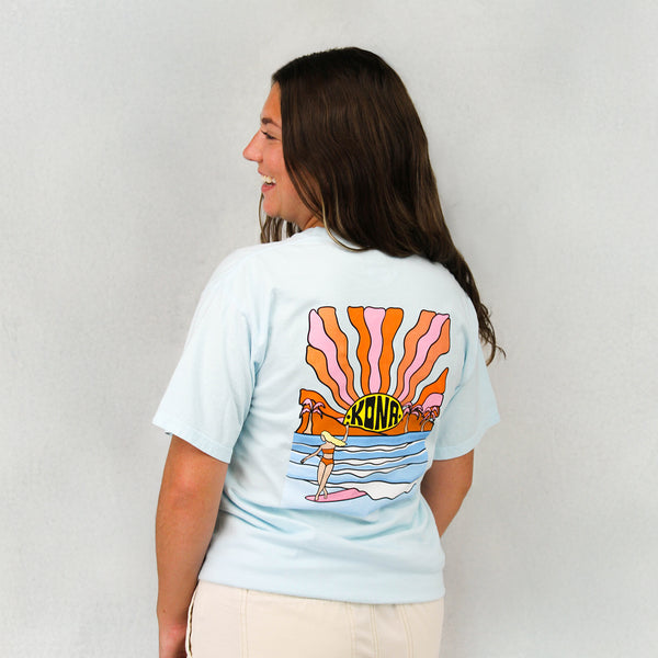 Evening Surfer Womens T-Shirt