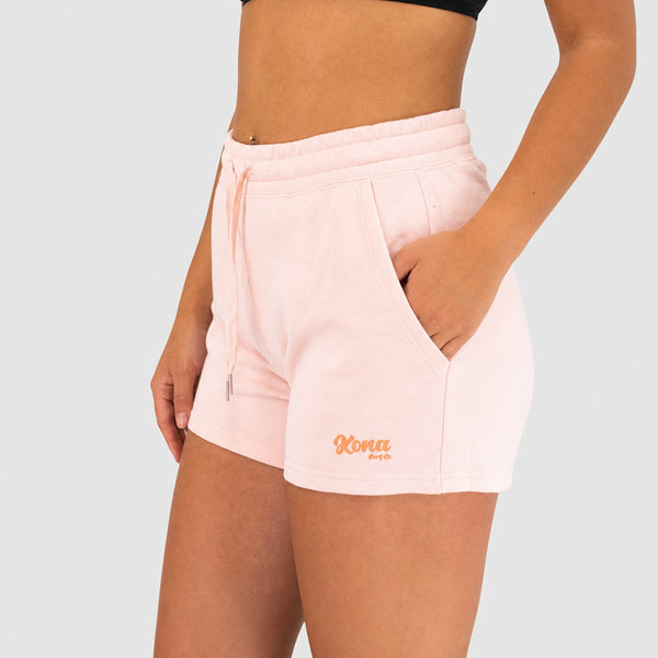 Script Womens Shorts - Blush