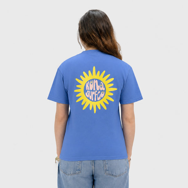 Sun Badge Womens T-Shirt - Mystic Blue