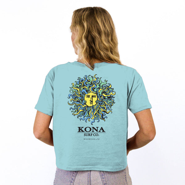 Original Sun Womens Cropped T-Shirt