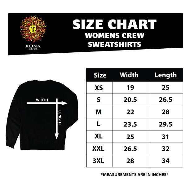 Support Your Local Surf Shop Womens Crew Sweatshirt