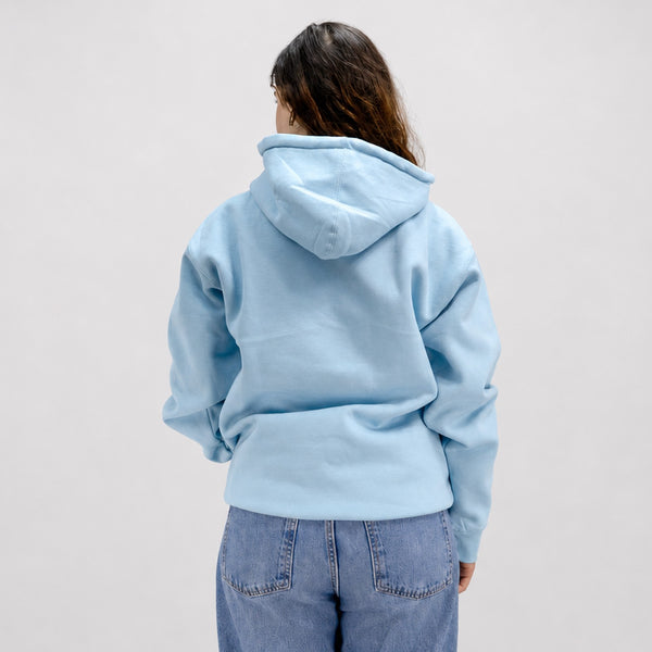 Vintage Womens Pullover Hoodie - Blue Aqua