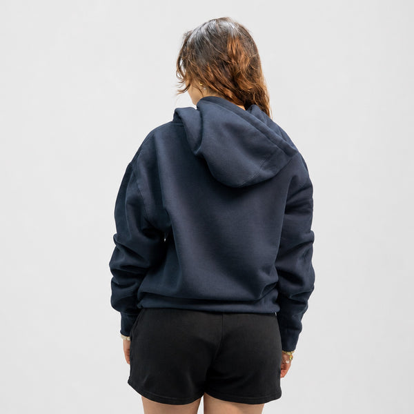 Vintage Womens Pullover Hoodie - Navy