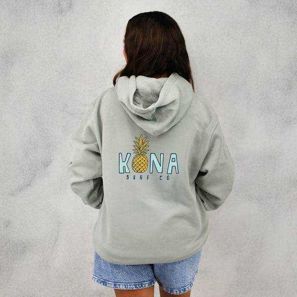 Livin Aloha 2 Womens Pullover Hoodie - Pigment Sage