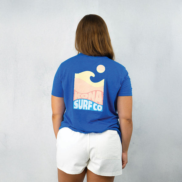 Sunny Side Womens T-Shirt - True Royal Triblend