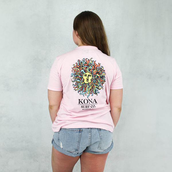 Original Sun Womens T-Shirt - Pink/Summer