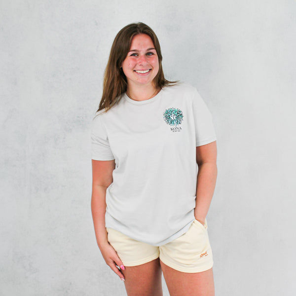 Original Sun Womens T-Shirt - Silver/Ocean