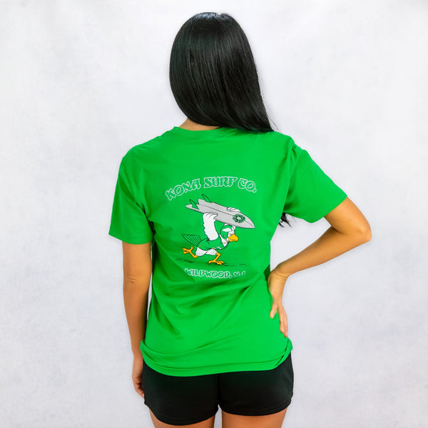 For The Birds Womens T-Shirt - Kelly Green