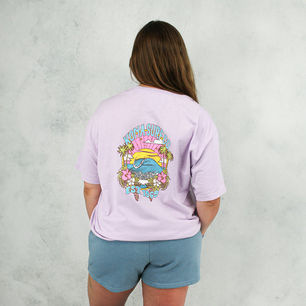 Sunset Wave Womens T-Shirt