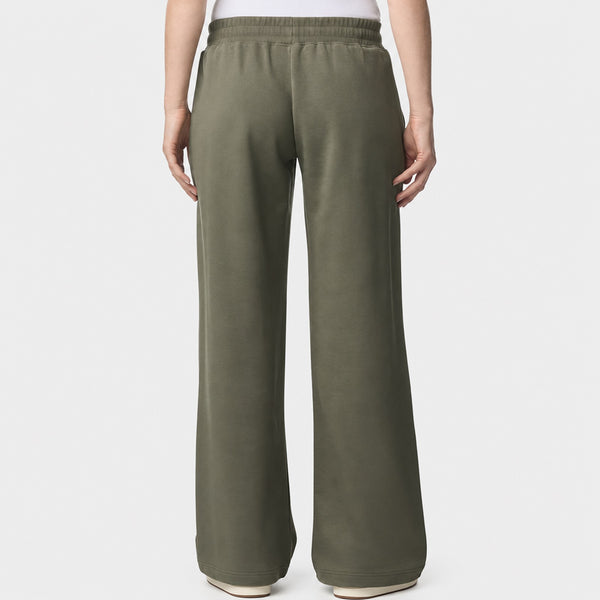 Script Wide Leg Womens Sweatpants - Lieutenant