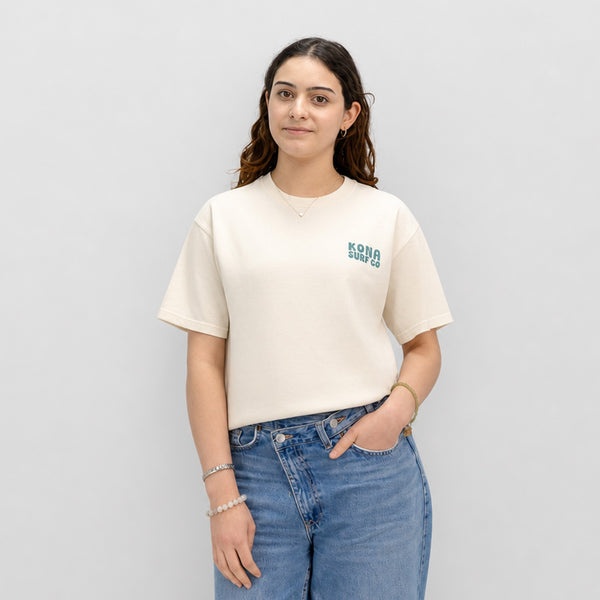 Panels of Summer Womens T-Shirt - Parchment
