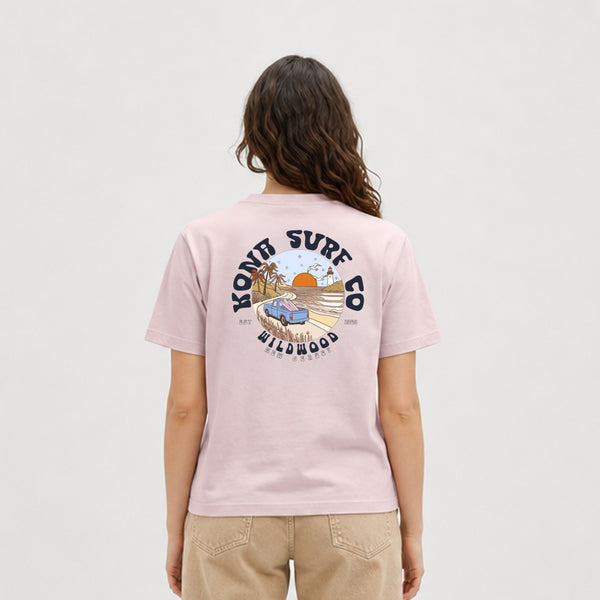 Road to the Beach Womens T-Shirt - Washed Lavender