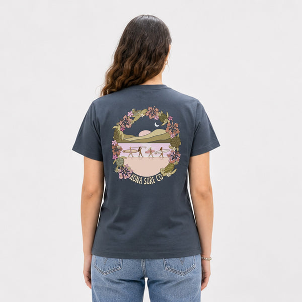 Reef Walk Womens T-Shirt - Vintage Navy