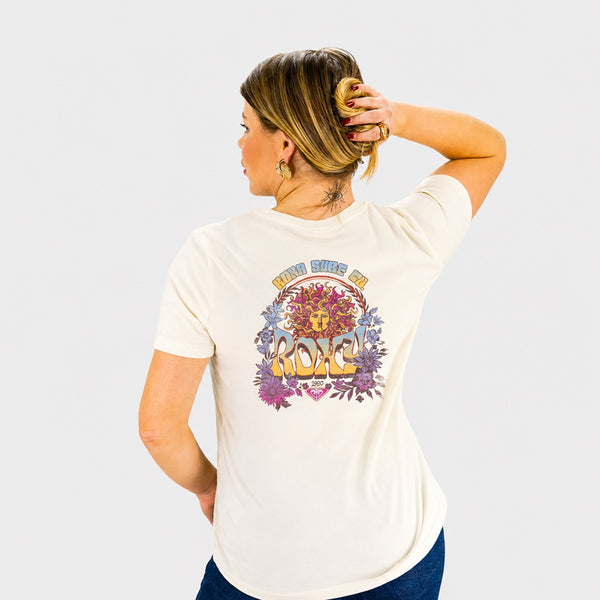 Kona x Roxy 2026 Collab Womens T-Shirt - Coconut Milk