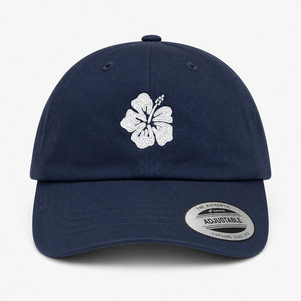 Hibiscus Womens Hat - Navy