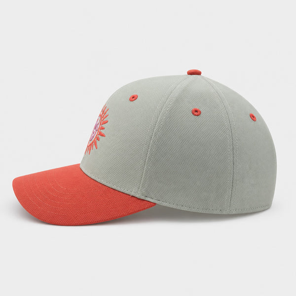 Sun Badge Womens Snapback Hat - Ocean Mist/Mango