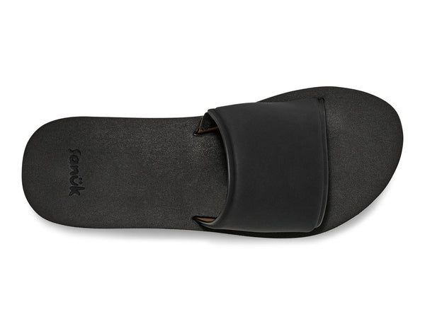Sanuk W Highland Slide Womens Sandals - Black