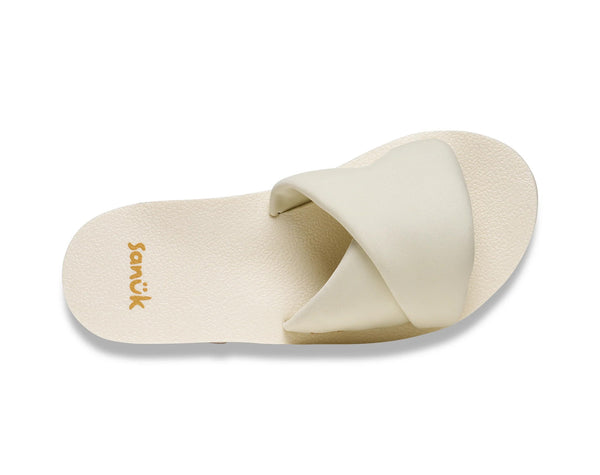 Sanuk Yoga Origami Slide Womens Sandals - Marshmellow
