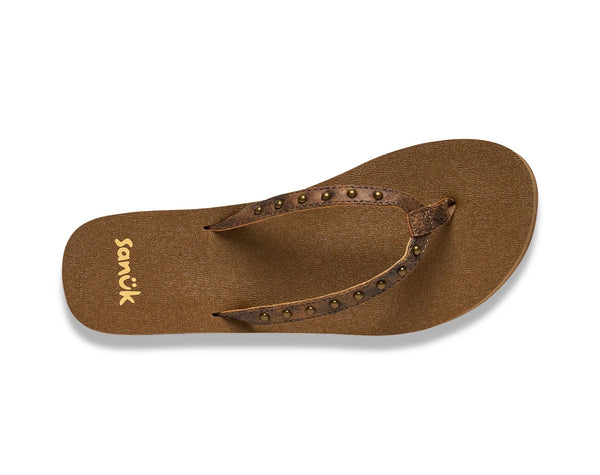 Sanuk W Yoga Joy Ii Stud Womens Sandals - Ojai Tan