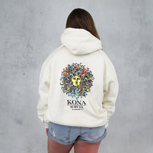 Original Sun Womens Pullover Hoodie - Bone/Summer