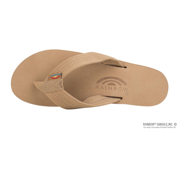 Rainbow Double Layer Wide Strap Womens Sandals - Sierra Brown