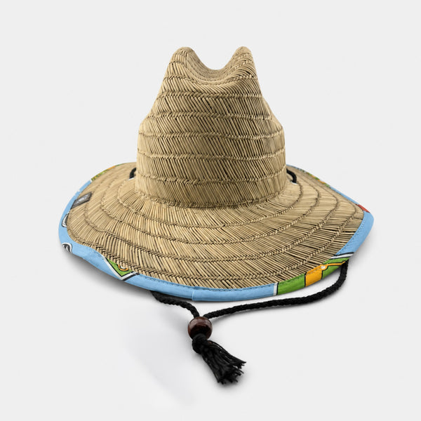 Traveler UPF 50+ Lifeguard Kids Straw Hat - Natural/For the Phils