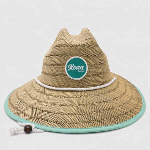 Traveler UPF 50+ Lifeguard Kids Straw Hat - Natural/Script