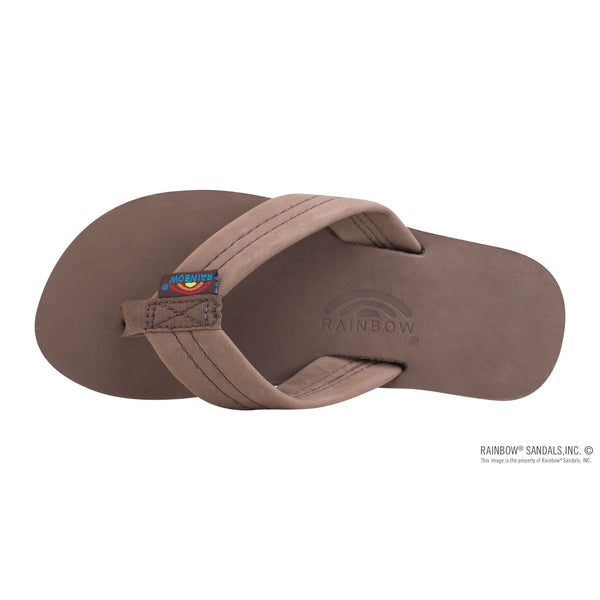 Rainbow Premier Leather Boys Sandals - Expresso