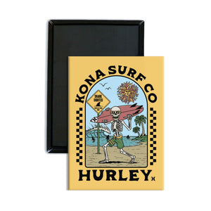 Kona x Hurley 2026 Collab Magnet - Yellow