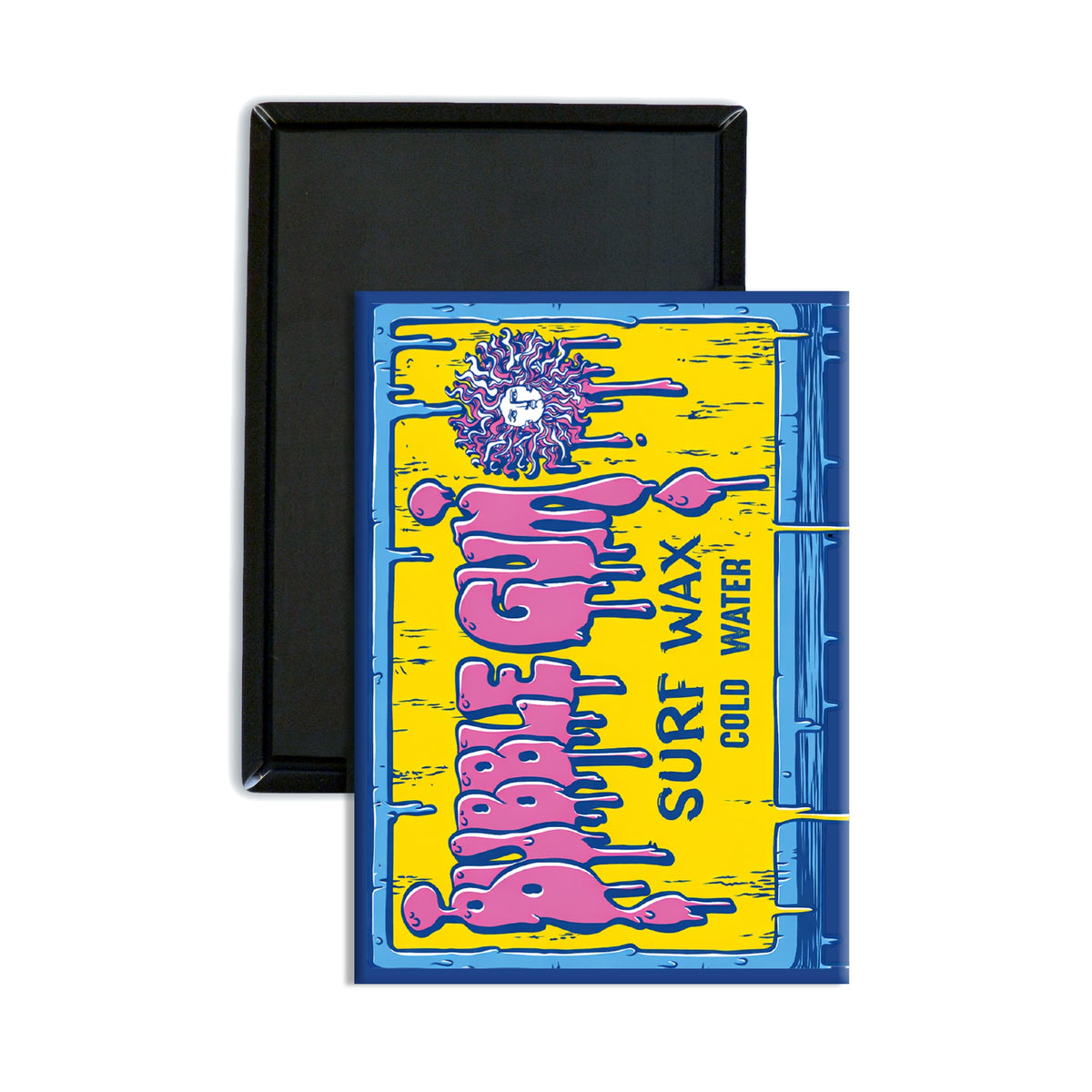 Kona x Bubble Gum 2026 Collab Magnet - Yellow/Light Blue